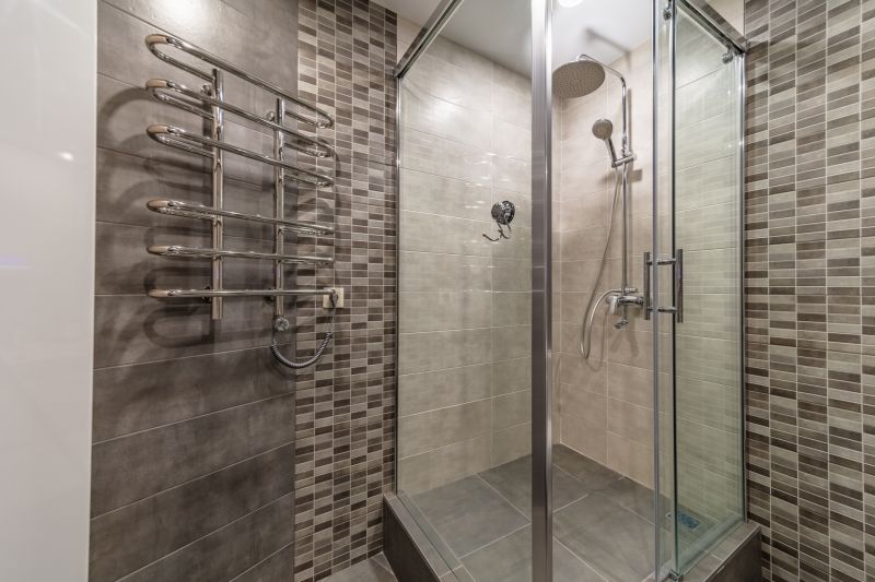 Glass Shower with Tiles